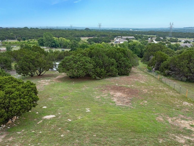 birds eye view of property featuring a rural view