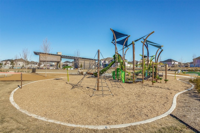 view of jungle gym