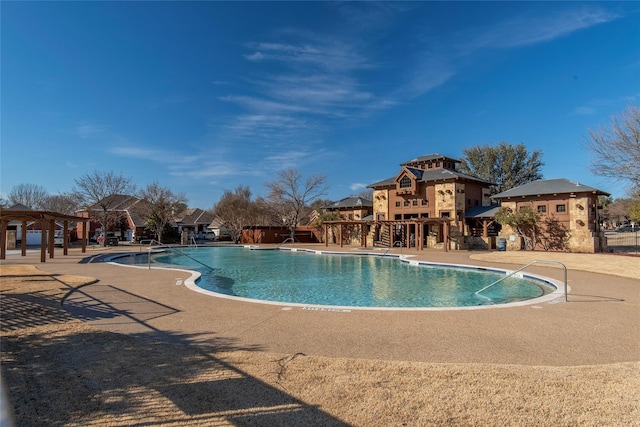 view of pool with a patio area