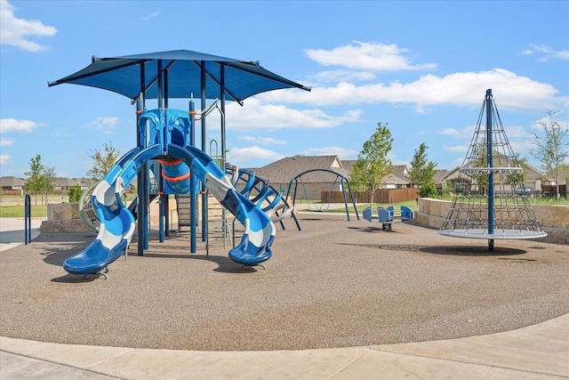 view of jungle gym