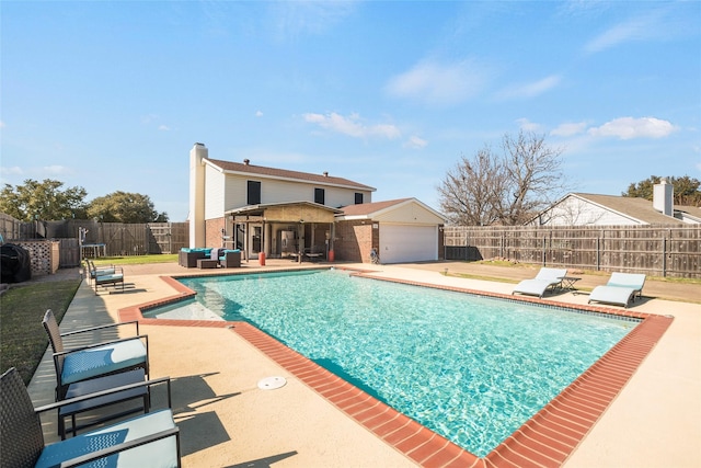 view of pool with a patio