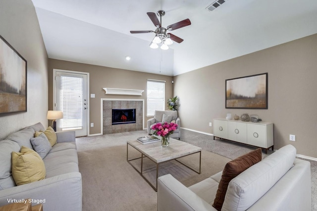 800 Warbler, Aubrey, TX 76227 - living room featuring carpet flooring and plenty of natural light