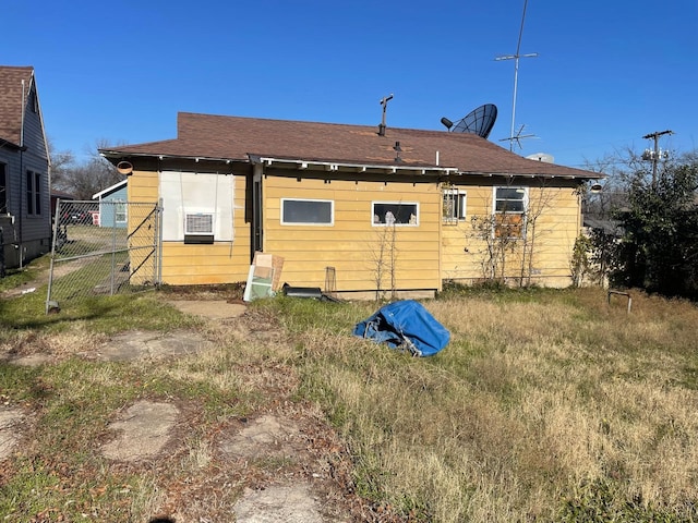 view of back of property