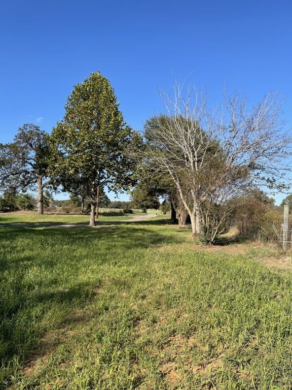 view of yard featuring a rural view