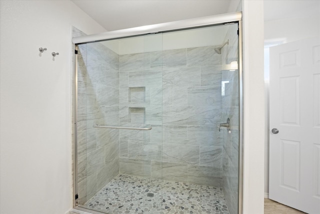 bathroom with walk in shower