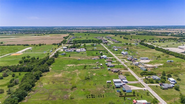 aerial view featuring a rural view