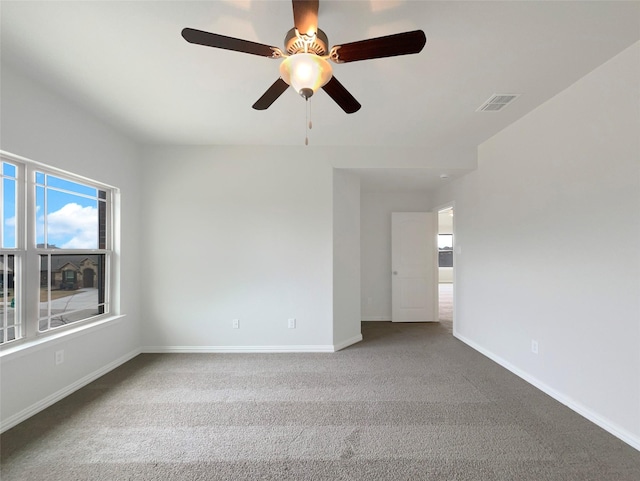 view of carpeted empty room