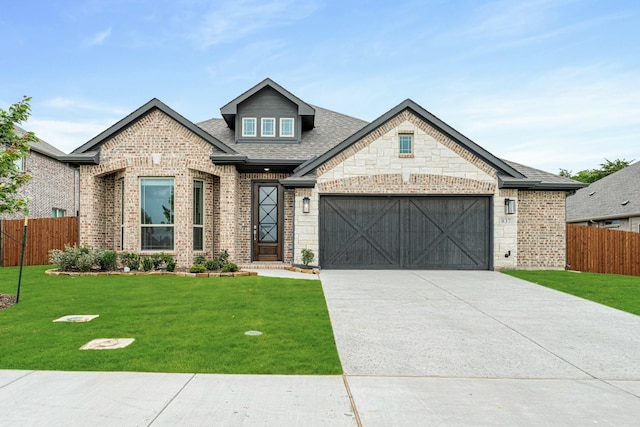 837 Rusty Run Dr, Midlothian, TX 76065 - view of front facade featuring driveway, an attached garage, brick siding, and a shingled roof