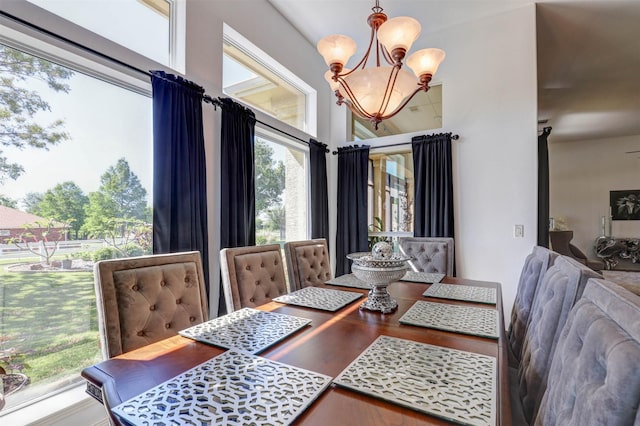9801 Georgia Ave, Denton, TX 76207 - dining space with a chandelier