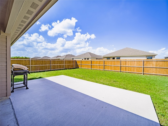 view of patio featuring grilling area