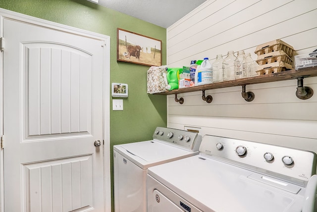 laundry area featuring separate washer and dryer