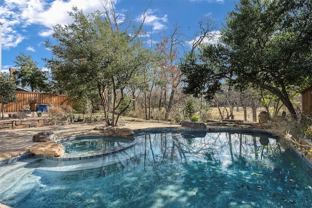 view of pool