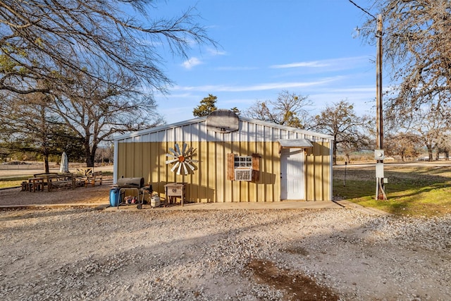 view of outdoor structure