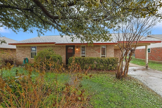 view of ranch-style house