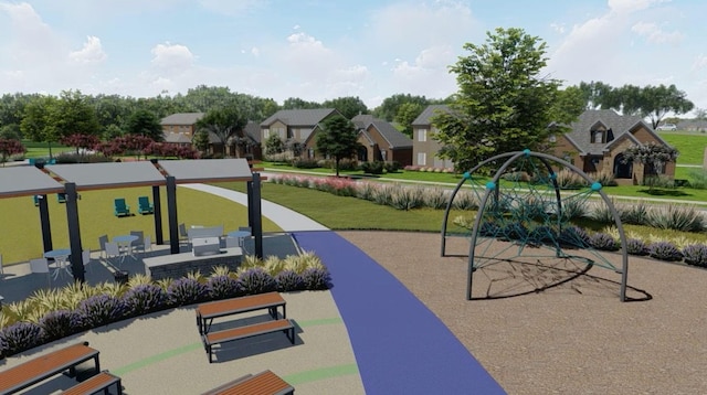 1017 Daisy Way, Crowley, TX 76036 - view of home's community with a residential view and a lawn