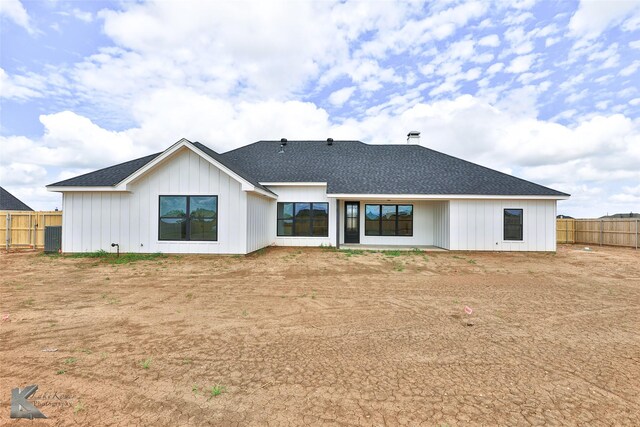 view of rear view of property