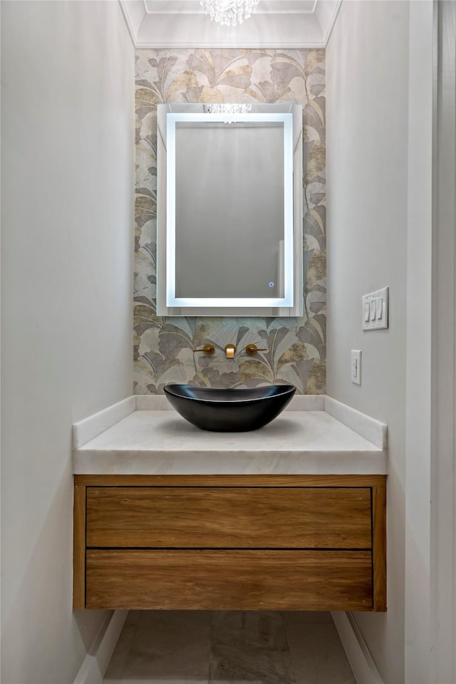 bathroom featuring vanity