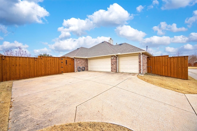 view of home's exterior featuring a garage