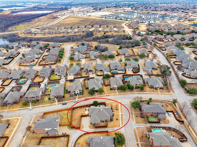 birds eye view of property