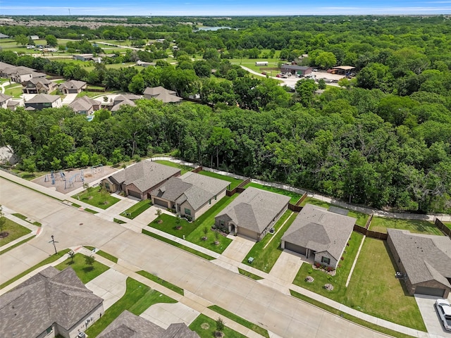 2313 Atlantic Ave, Anna, TX 75409 - aerial perspective of suburban area with a forest