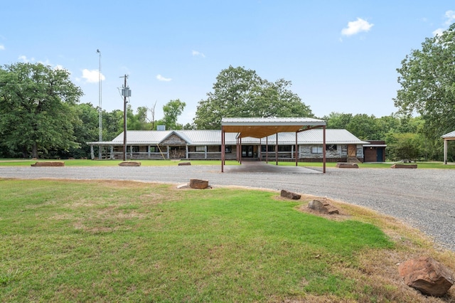 view of community with a lawn