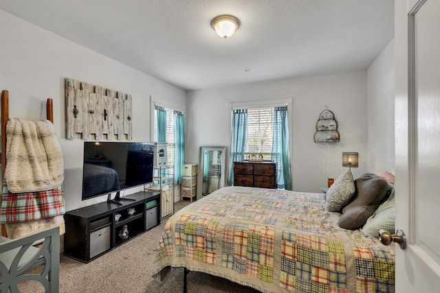 bedroom with carpet floors