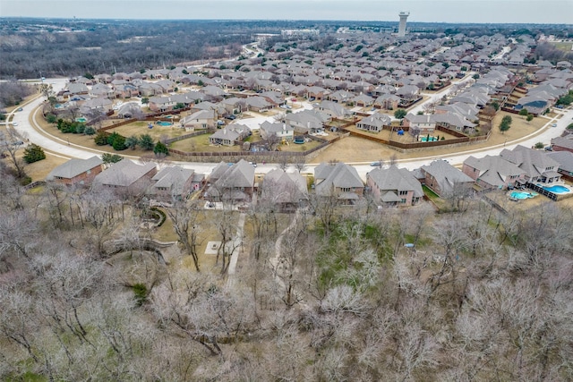 birds eye view of property