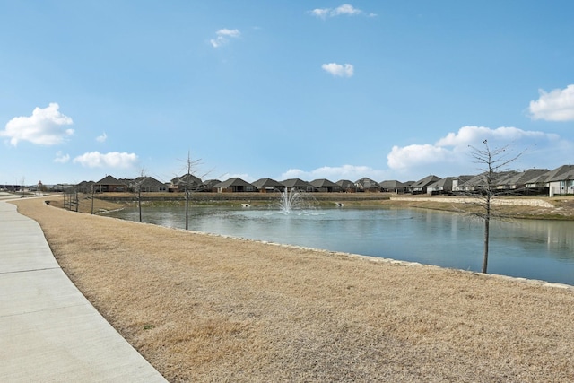 water view featuring a residential view