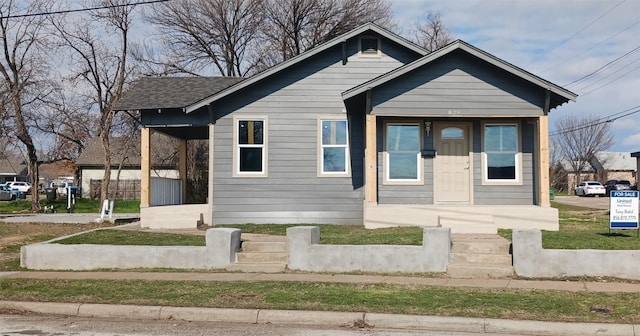 view of bungalow