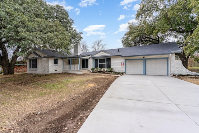 ranch-style house with a garage