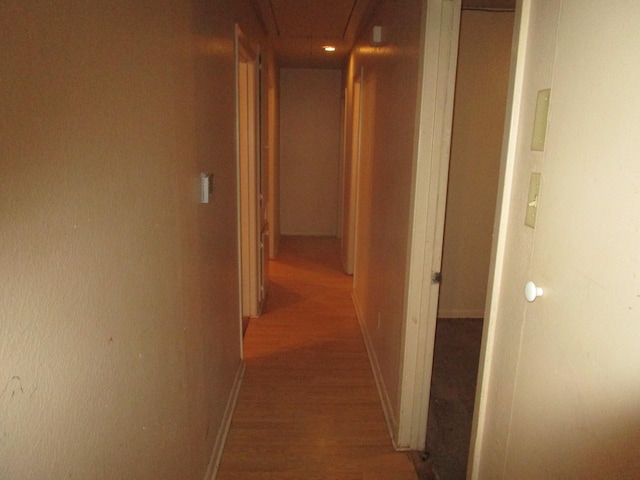 hall featuring hardwood / wood-style flooring