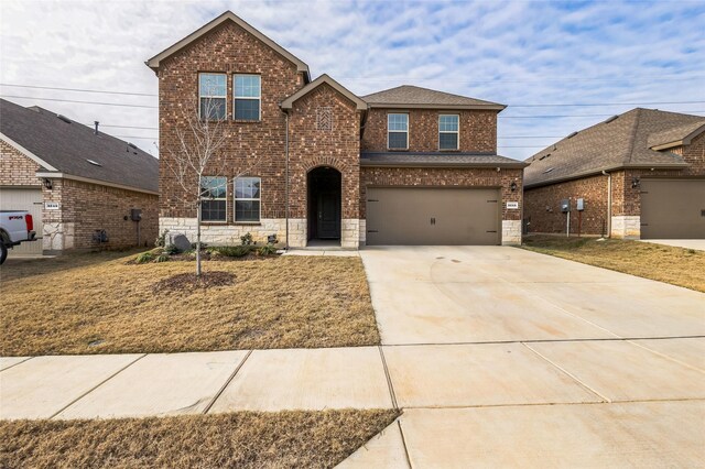 rear view of house featuring a patio area and a lawn