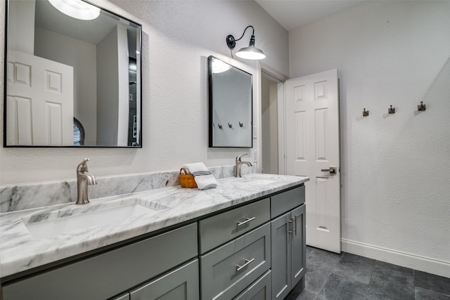 bathroom with vanity