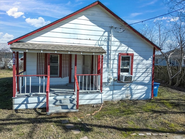 bungalow-style home featuring a porch