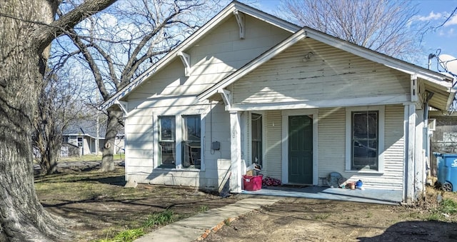 view of bungalow