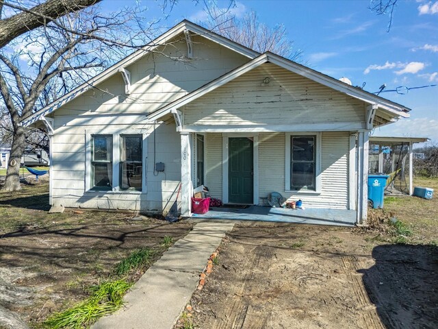 view of bungalow-style house