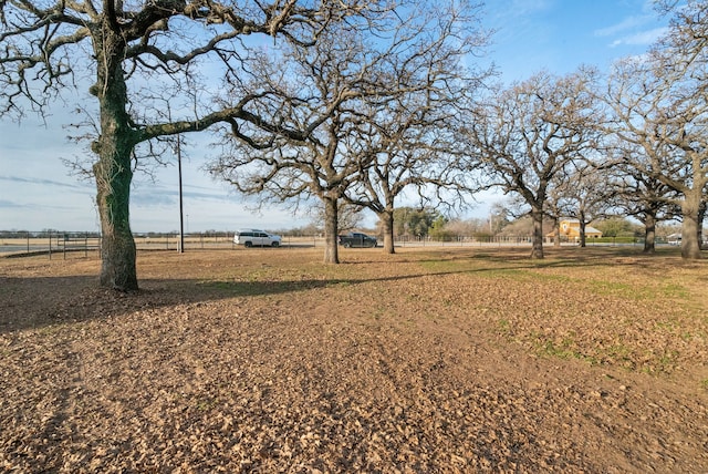 view of yard featuring a rural view