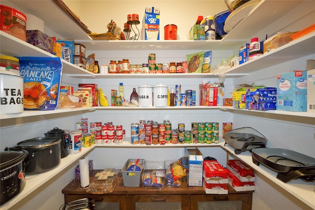 view of pantry