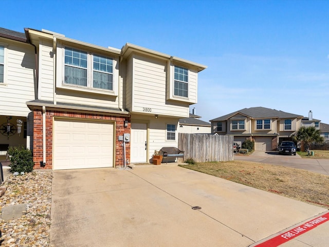 view of front facade featuring a garage