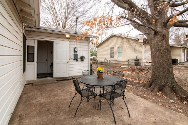 view of patio / terrace featuring cooling unit