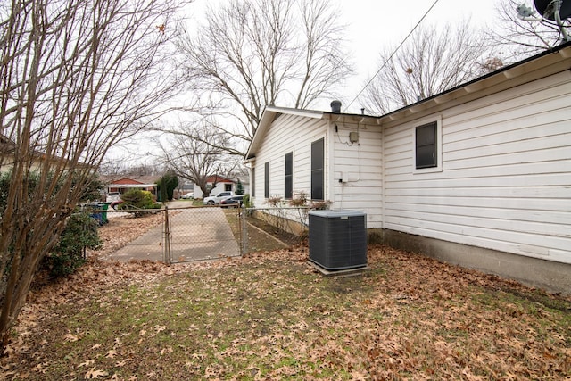 view of property exterior with cooling unit