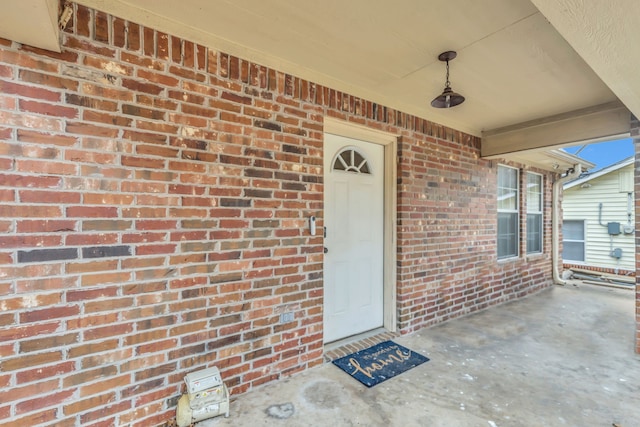 property entrance with a porch