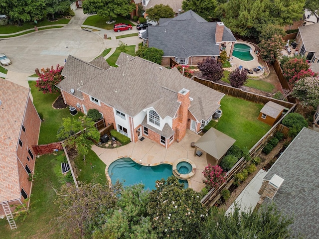 birds eye view of property