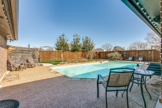 view of pool with a patio area