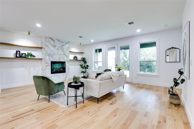 dining area featuring a chandelier and light hardwood / wood-style flooring