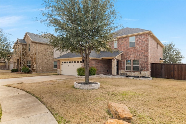 view of front of property with a front yard