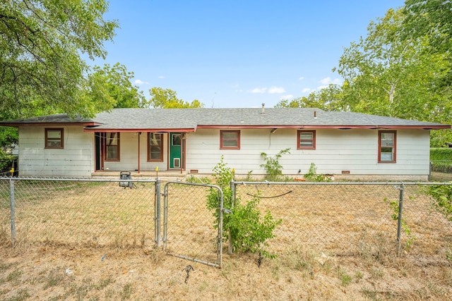 view of ranch-style house