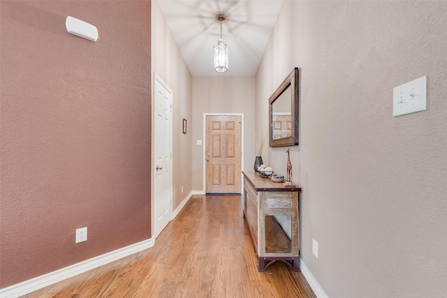 interior space featuring light wood-type flooring