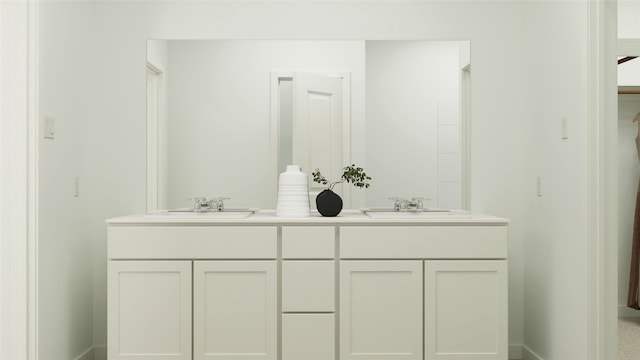 bathroom with vanity