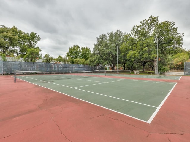 view of tennis court